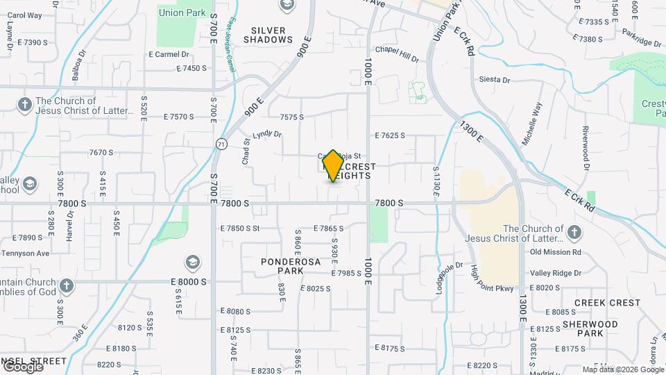 1276 E Ridge Mdw Map and Location Details