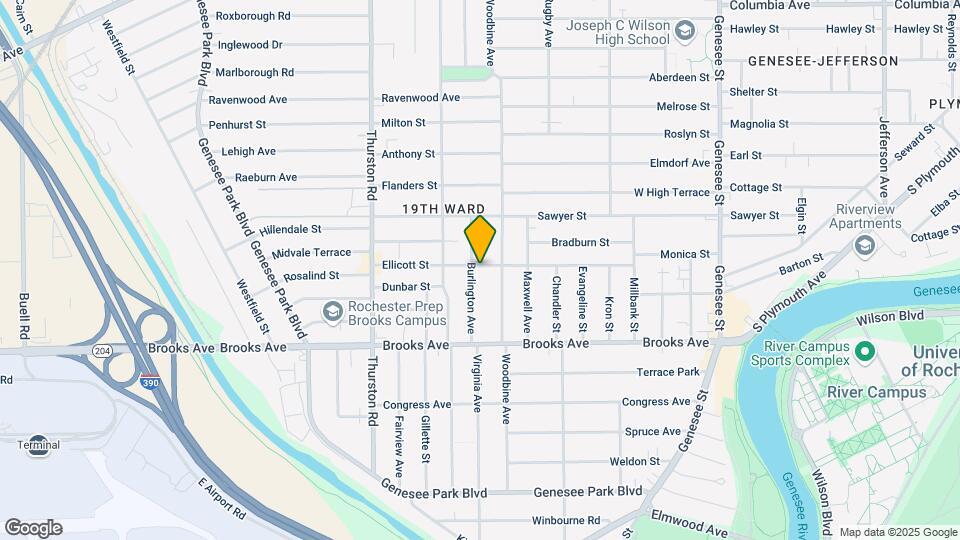 233 Ellicott St Map and Location Details