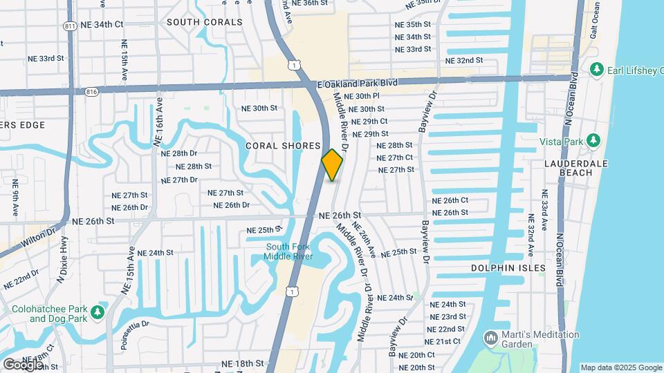 2641 Middle River Dr Map and Location Details