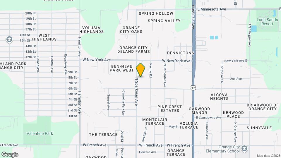 1270 N Sparkman Ave Map and Location Details