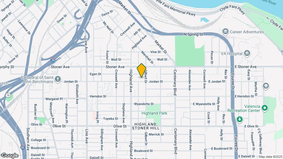 416 Jordan St Map and Location Details