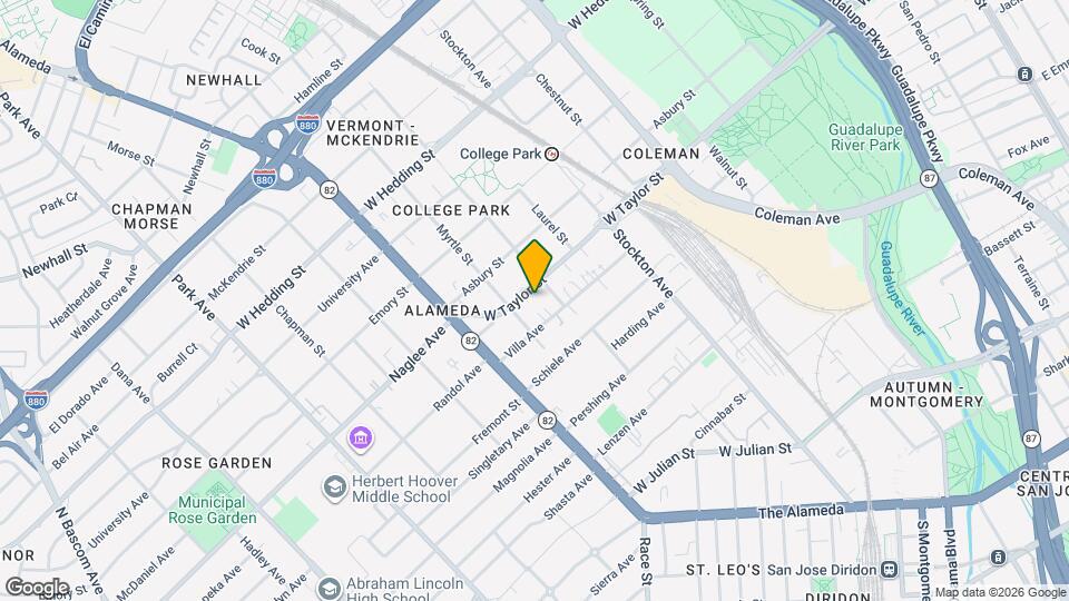 950 W Taylor St Map and Location Details