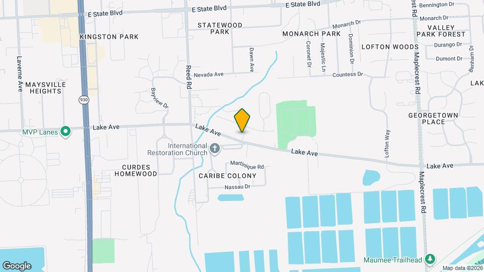 1417 Lakehurst Dr Map and Location Details