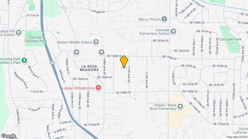 10955 SE 165th St Map and Location Details