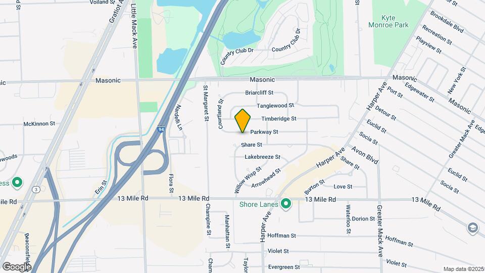 21318 Parkway St Map and Location Details