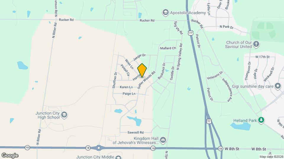 1718 Sutter Woods Rd Map and Location Details