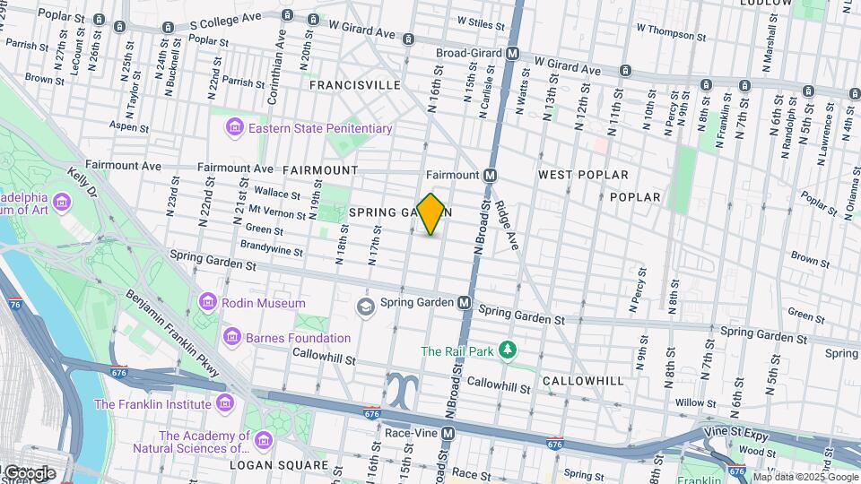 1516 Mt Vernon St Map and Location Details