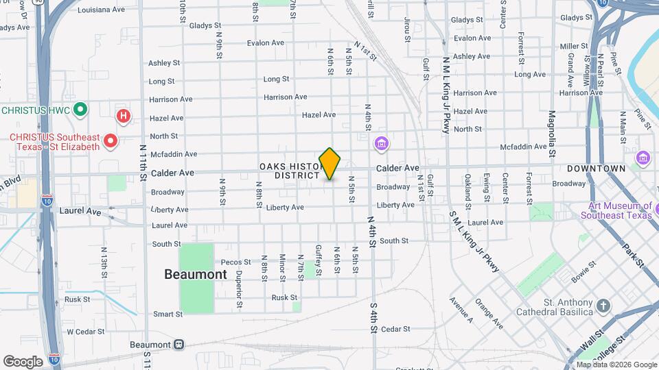 2210 Broadway St, Unit Garage apartment Mapa y Detalles de la Ubicación