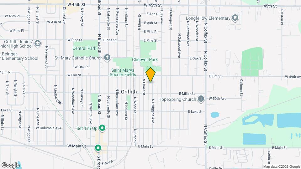 422 N Dwiggins St Map and Location Details