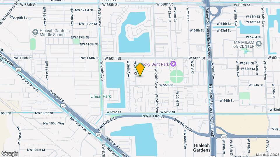 5701 W 25th Ct Map and Location Details