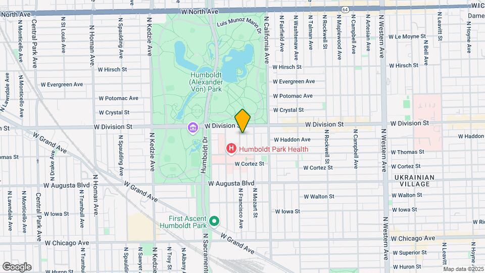 1137 N Francisco Ave Map and Location Details