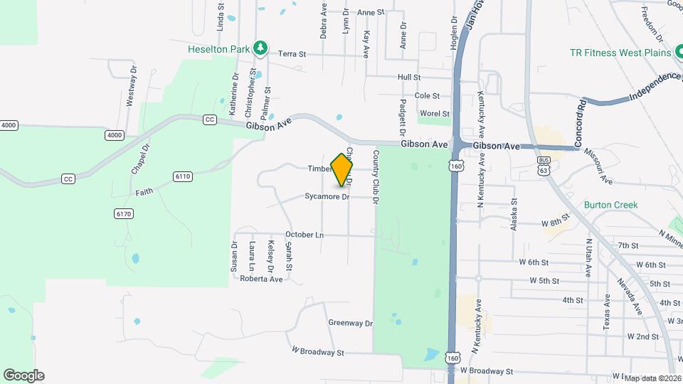 1301 Chateau Dr Map and Location Details