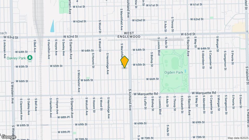 6517 S Marshfield Ave Map and Location Details