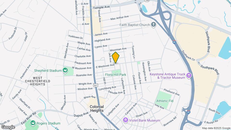 315 E Westover Ave Map and Location Details