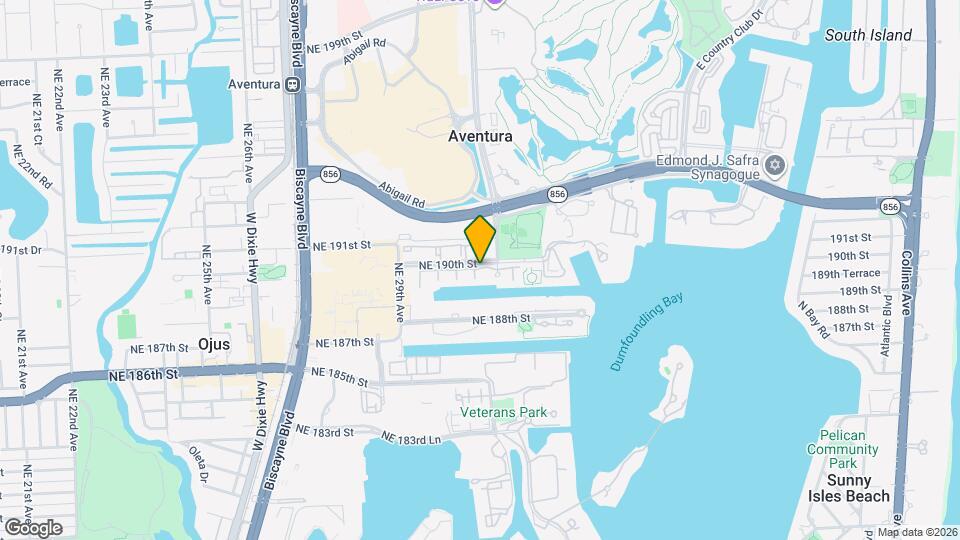 Camden Aventura Apartments Mapa y Detalles de la Ubicación