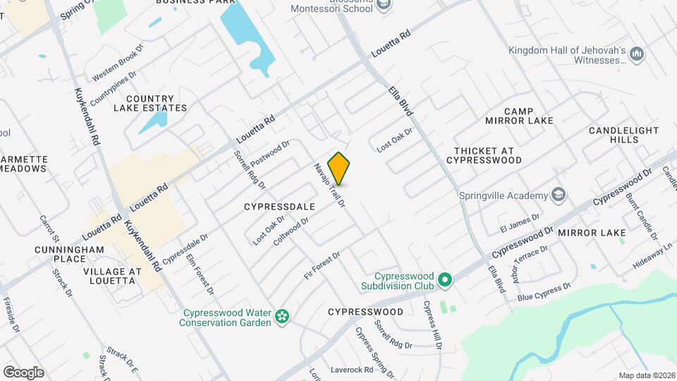 18106 Navajo Trail Dr Map and Location Details