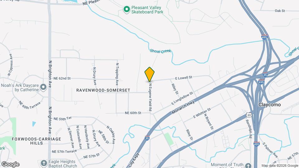 6130 N Eugene Field Rd Map and Location Details