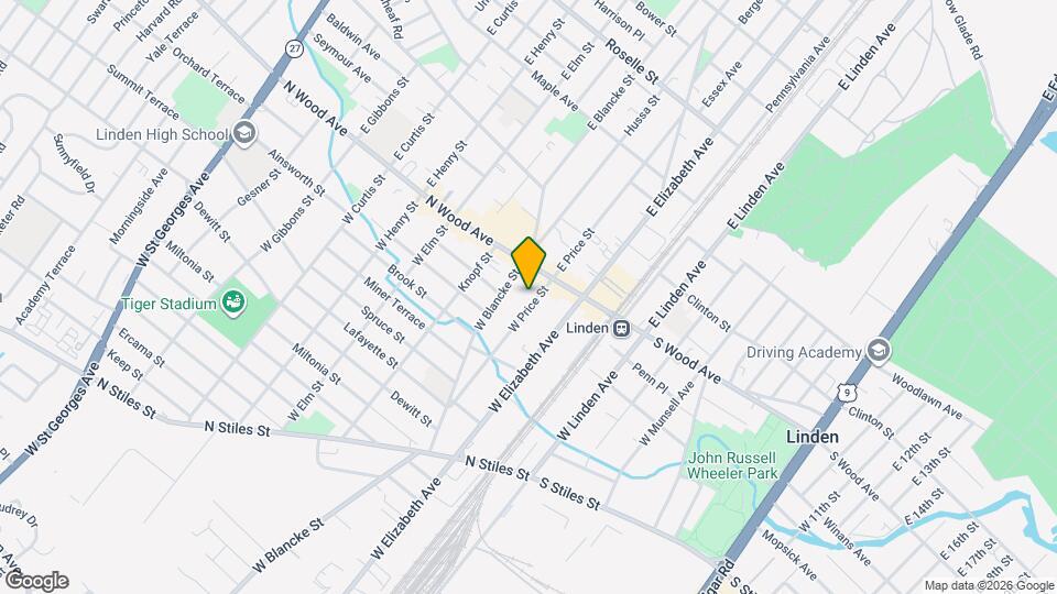 26 W Price St Map and Location Details