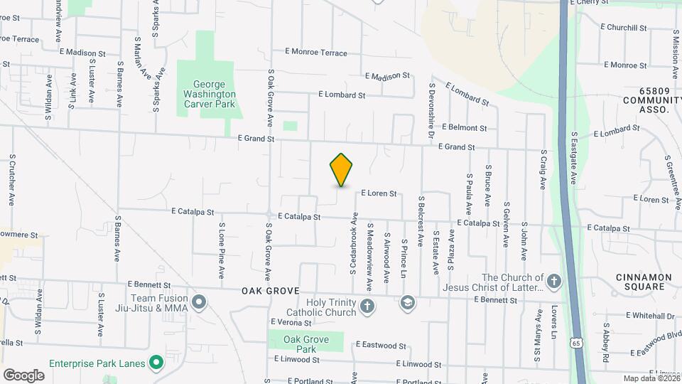 1116 S Saratoga Ave Map and Location Details