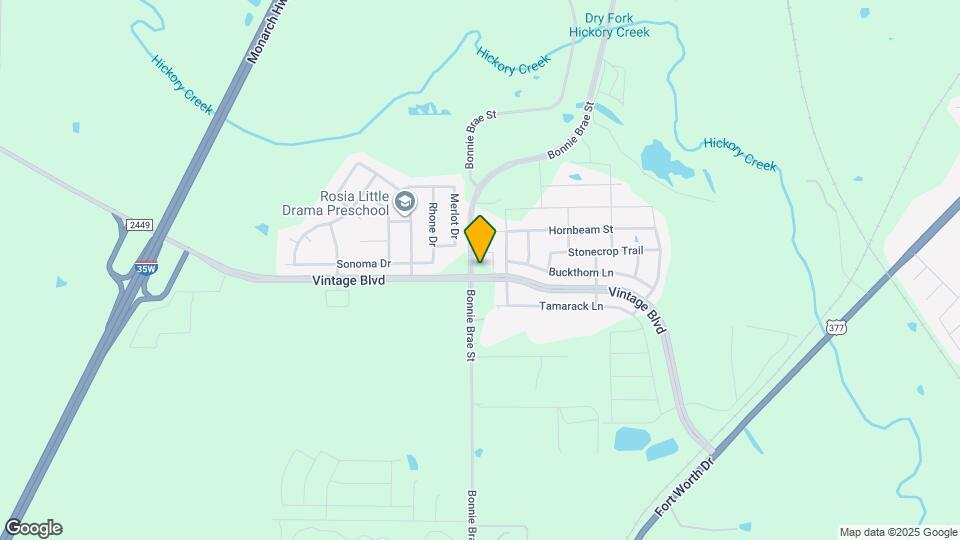 3621 Bonnie Brae St Map and Location Details