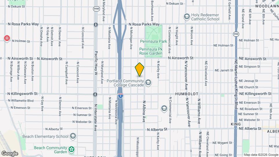 825 N Jessup St Map and Location Details