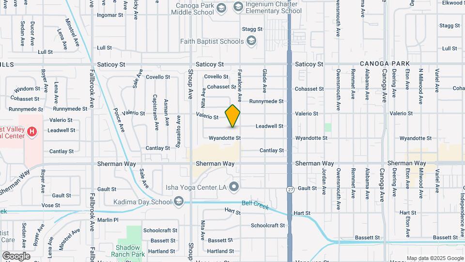 22220 Leadwell St Map and Location Details