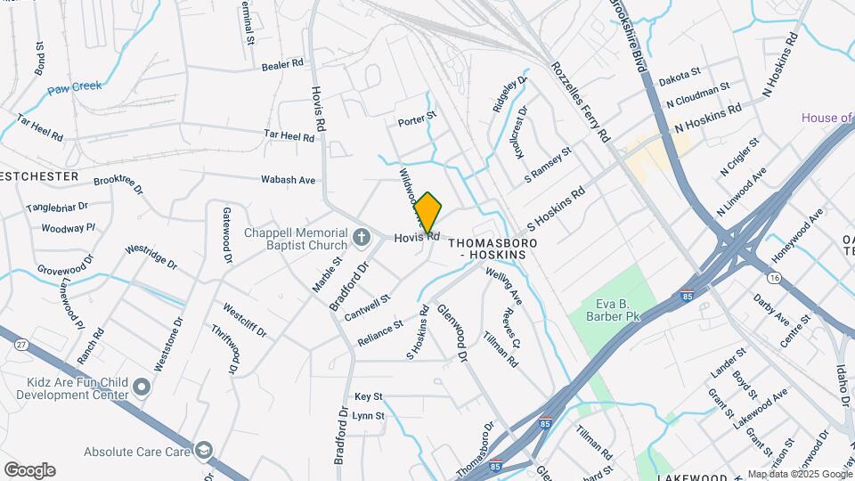 4401 Hovis Rd Mapa y Detalles de la Ubicación