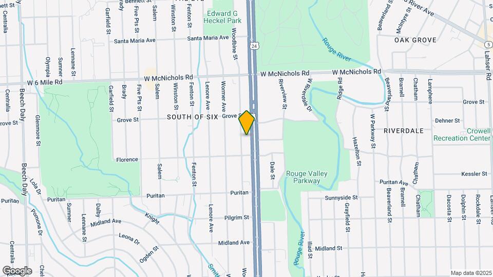 16572 Woodbine St Map and Location Details
