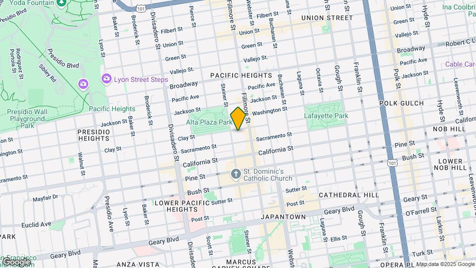 2585 Clay St Map and Location Details