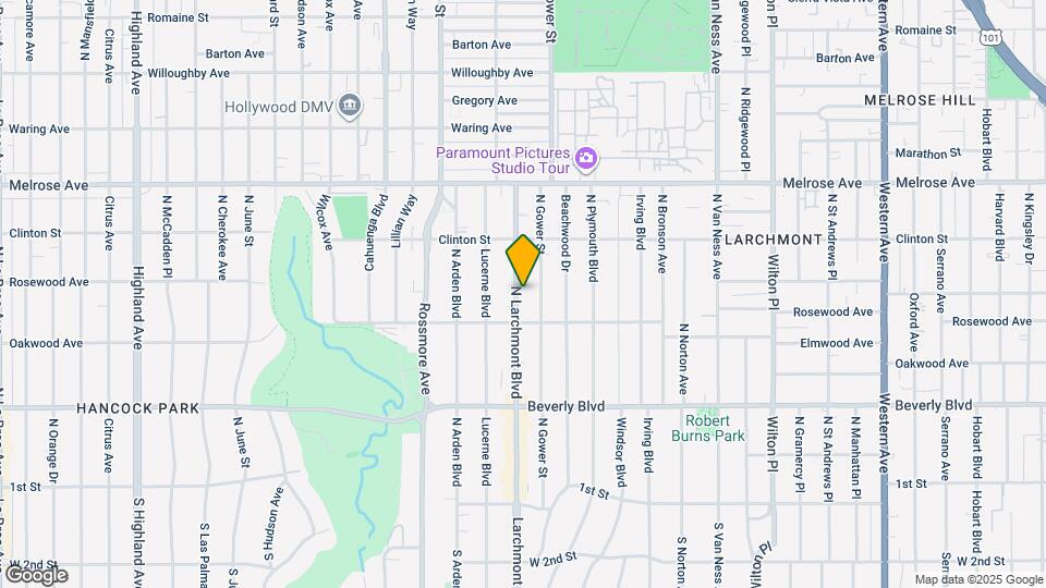 530 N Larchmont Blvd Map and Location Details
