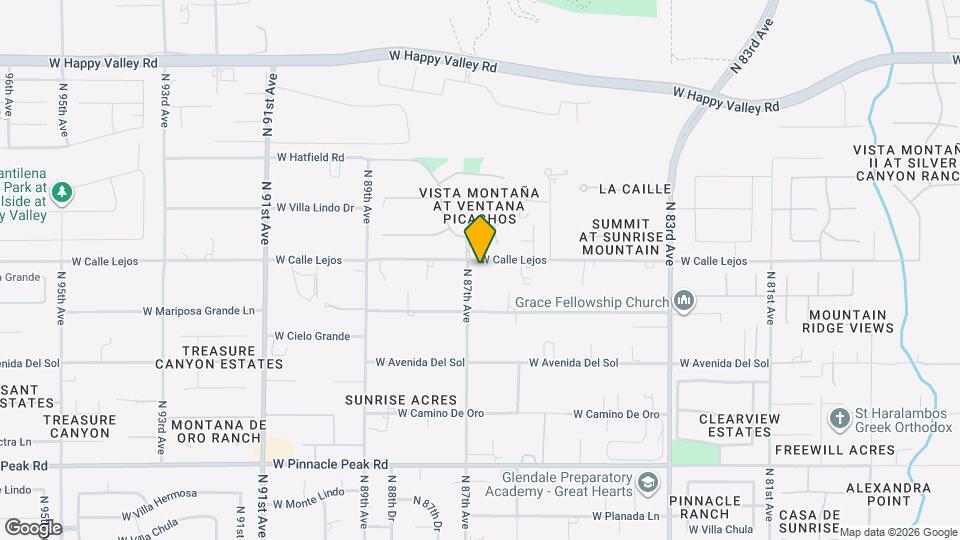 8659 W Calle Lejos Mapa y Detalles de la Ubicación