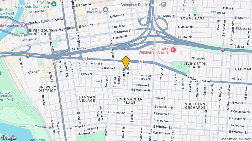 597 S 9th St Map and Location Details