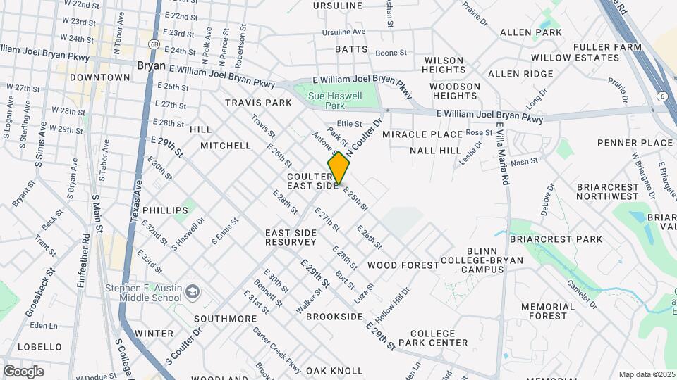 1507 E 25th St Map and Location Details