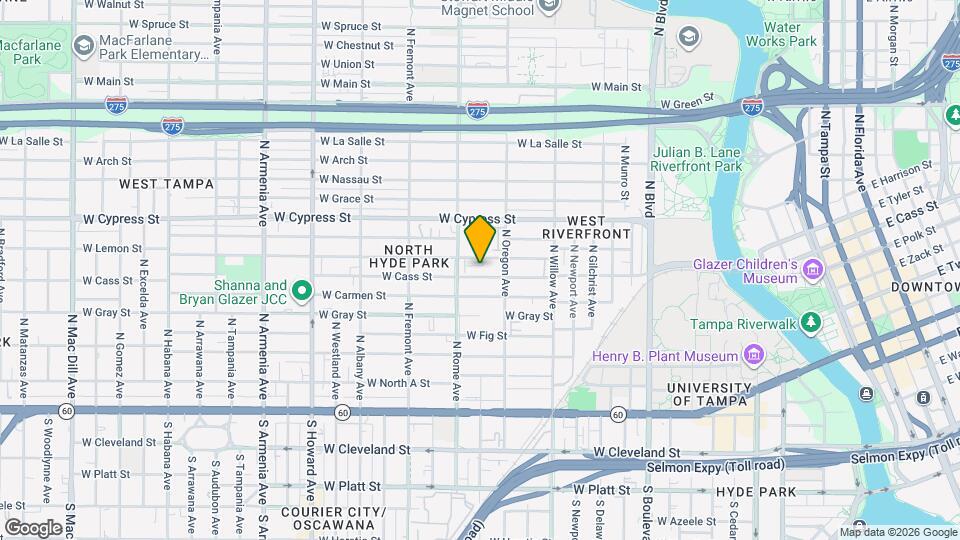 1535 W Cass St Map and Location Details