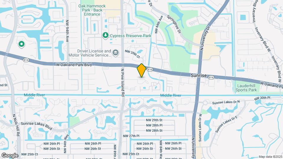 3146 N Pine Island Rd Map and Location Details