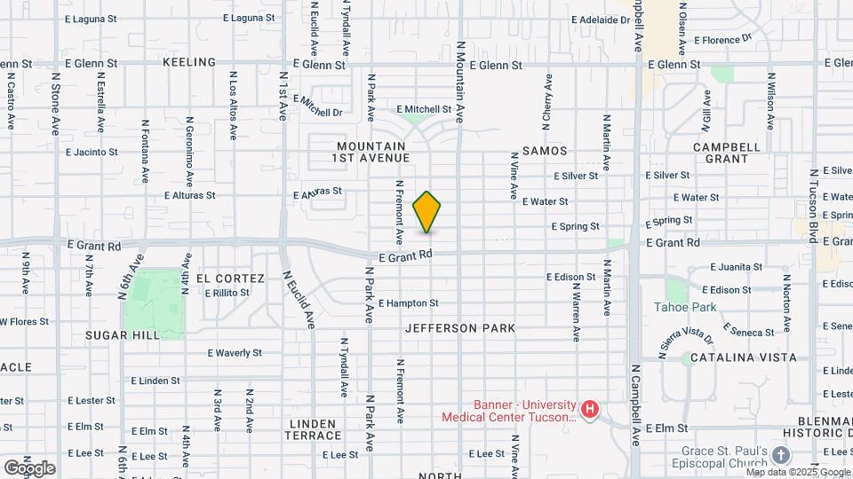 2425 N Santa Rita Ave Mapa y Detalles de la Ubicación