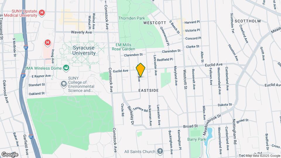 833 Sumner Ave Map and Location Details