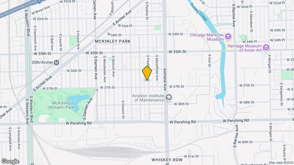 3648 S Paulina St Map and Location Details