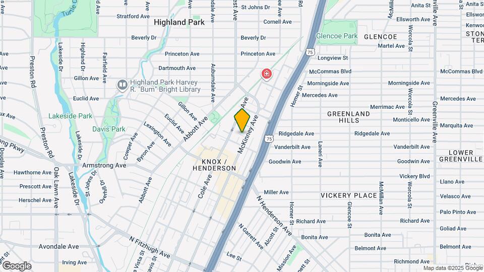 4717 McKinney Ave Map and Location Details
