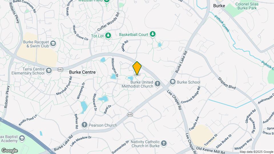9811 Burke Pond Ln Map and Location Details