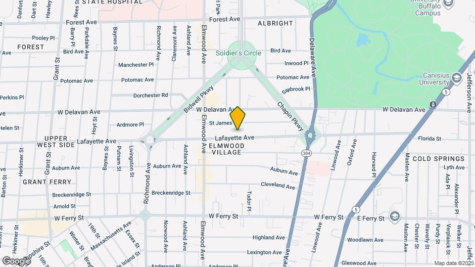 656 Lafayette Ave Map and Location Details