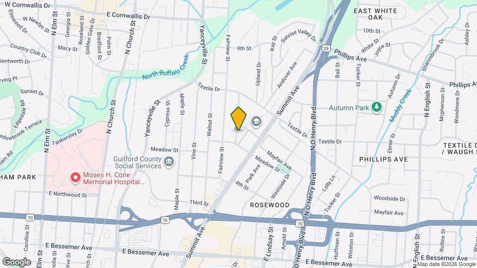 1304 Bogart St Map and Location Details