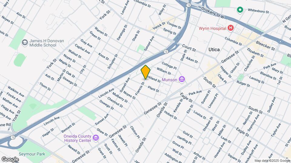 1227 Francis St Mapa y Detalles de la Ubicación