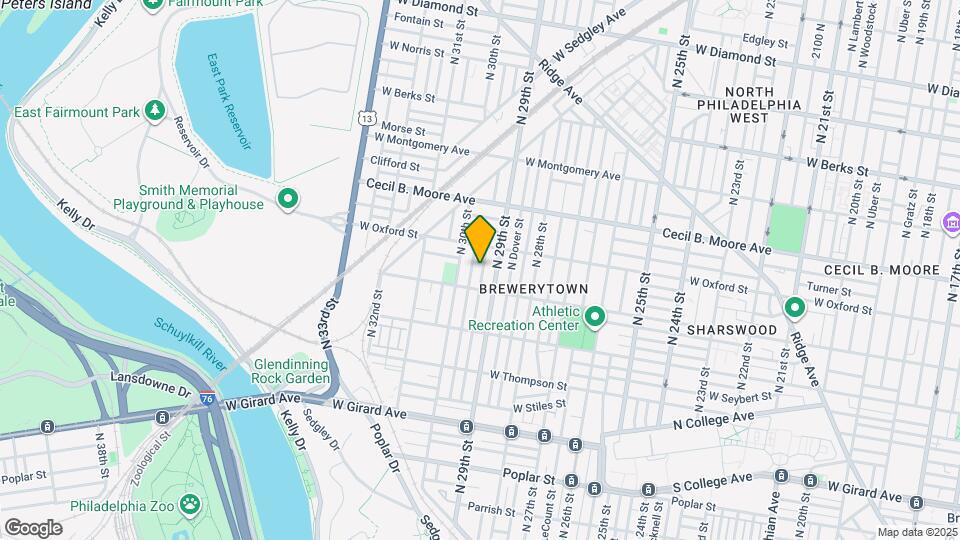 1526 N Hollywood St Map and Location Details