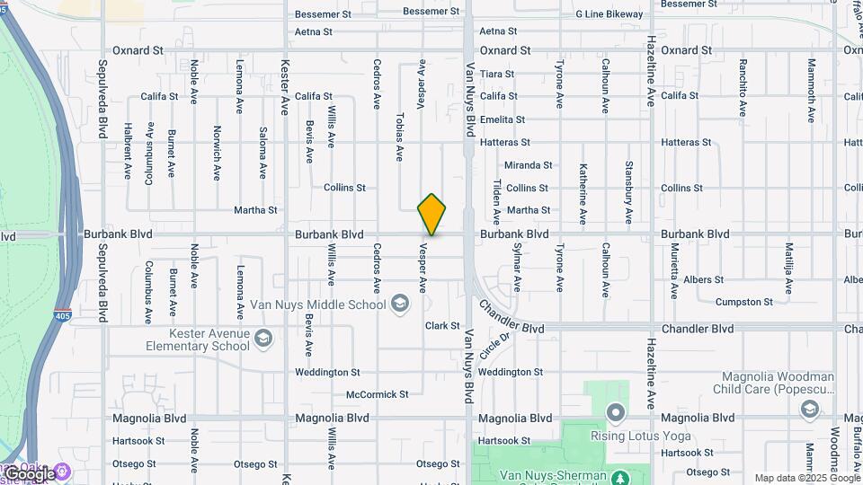 14550 Burbank Blvd Map and Location Details