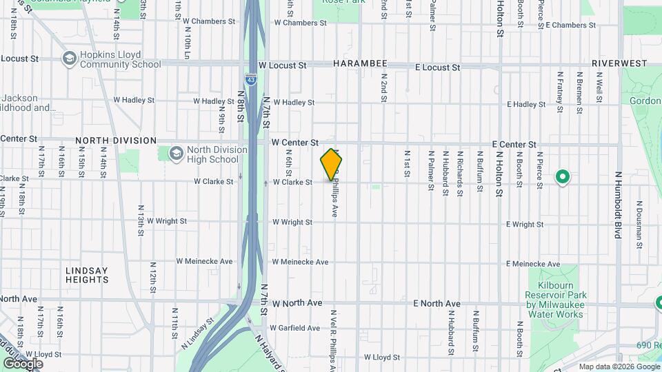 2577 N Vel R. Phillips Ave Map and Location Details