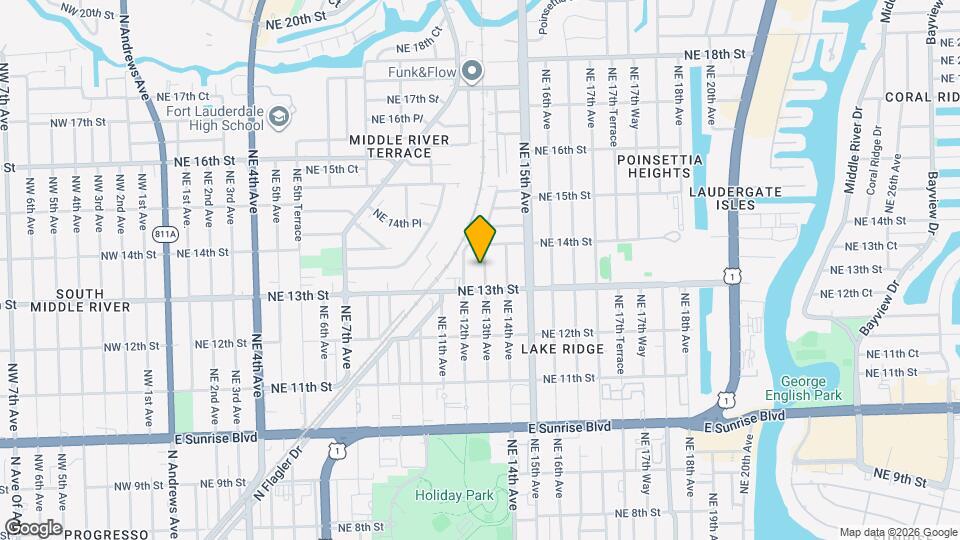 1319 NE 13th Ave Map and Location Details