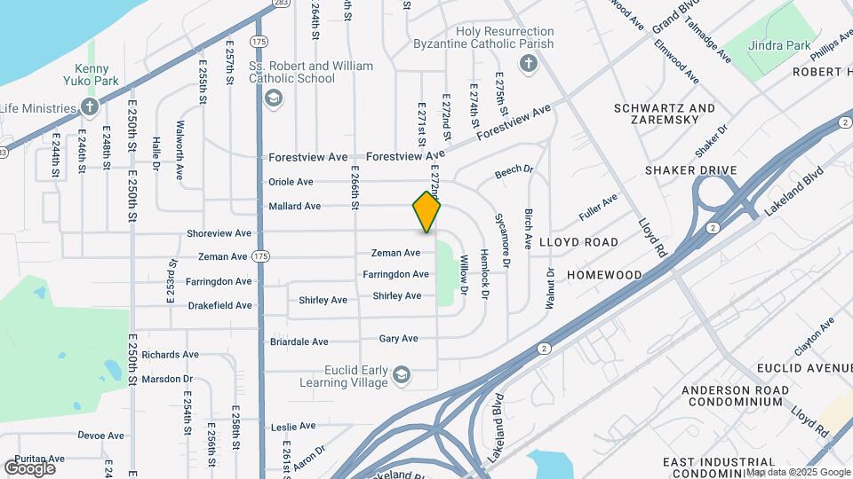 27160 Shoreview Ave Map and Location Details