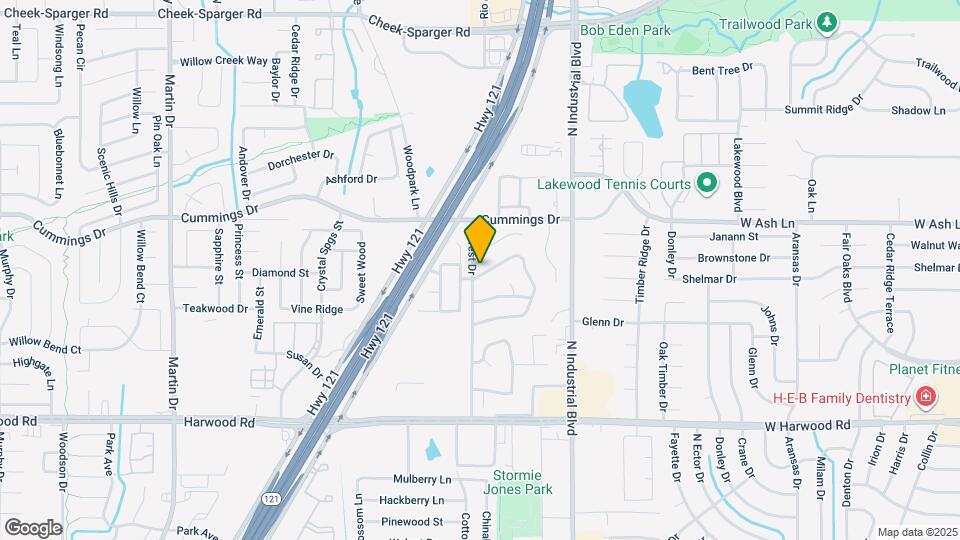 3548 Paint Brush Ln Map and Location Details