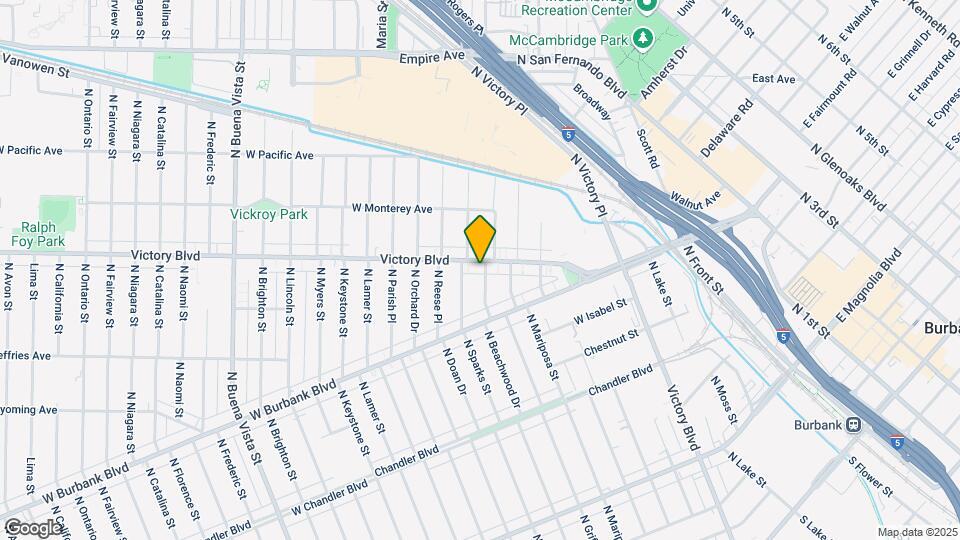 1500 W Victory Blvd Map and Location Details